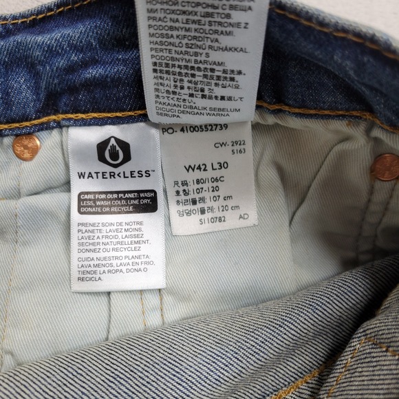 Levis 541 Jeans Men 42x30 Athletic Taper Stretch Pant New Tags Roomy Flex Big E - Picture 9 of 10